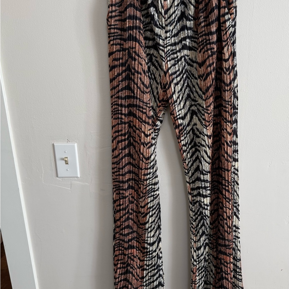 Dressed in LALA Size XL - Stylish Tiger Print Women's Pants